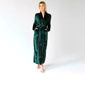 Green Velvet Full Length Robe